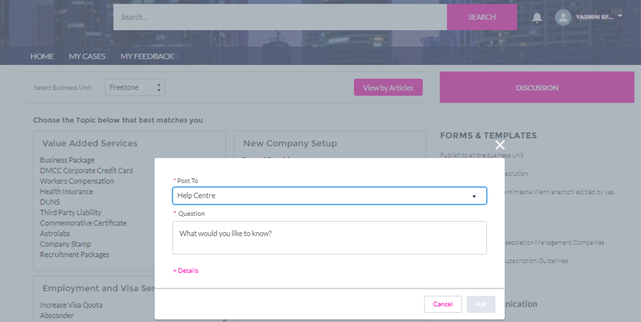 How to Use the DMCC Help Centre Platform
